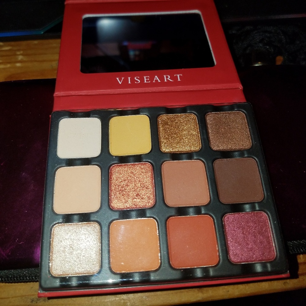 Viseart Warm Edit Palette EUC w/box swatched only